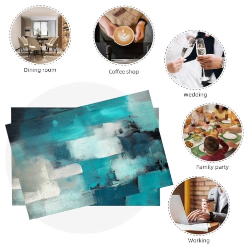 Set de table rectangulaire lavable en machine pour protéger votre table avec style - 7