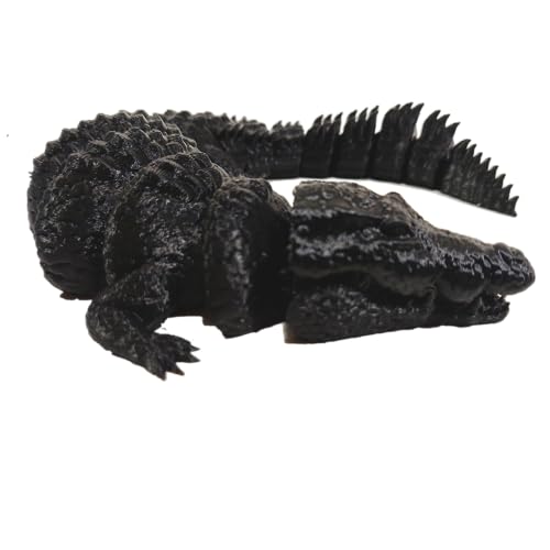 FlexiMech Crocodile 3D Printed Alligator 11" Flexible Moveable Mouth Articulated