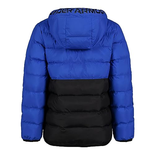 Image of Under Armour Boys' Pronto Hooded Puffer Jacket, Lightweight & Water Repellent