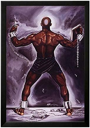 Knowledge is Power by Kevin"WAK" Williams (18x12 inches - Black Frame)