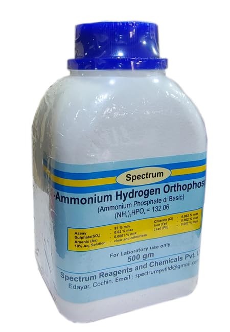SPECTRUM di -Ammonium Hydrogen Orthophospate (Ammonium Phosphate Dibasic) 97% (500 grams) (B0CFR3JZB3) Amazon Price History, Amazon Price Tracker