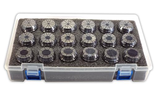 CS215, Shop Force, Shop'sChoice, High Precision Spring Collets. 18 Piece Set, Collet Series: ER 32, Collet Size: 3mm -