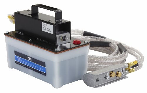 OTC 4021 10,000 PSI Air/Hydraulic Pump with Remote Control - Ideal All-Around Power Source for Dozens of Body, Frame, and Alignment Applications; Can be Used with a Variety of Rams, Presses & Pullers by OTC - Used condition - US$1213.74