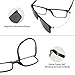 Bauhaus Magnetic Clip on Sunglasses for Men & Women Polarized UV Protection Retro Square Eyeglasses Fit Over Night Driving