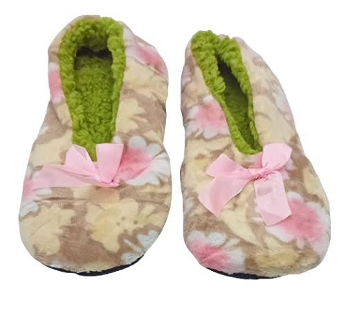 Swasti Winter Warm Indoor Floor Anti-Slip Gripper Slippers, Socks, shoes with Silicon Fashionable for Men & Women and girls pack of 2 (Color-12)