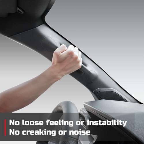 Image of Driver Side A-Pillar Grab Handle for Toyota Tacoma Gen 4th (2024-2026), OEM-Style Texture, Matches Passenger Side, Sturdy & No Creaking Noise, Easy Installation