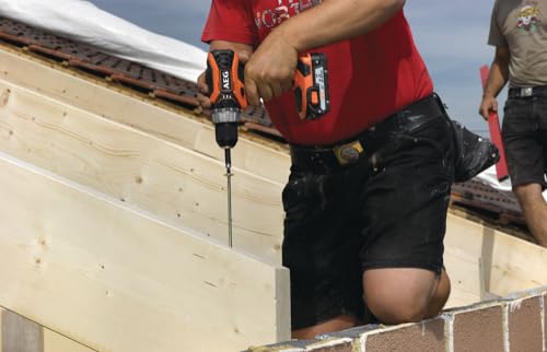 AEG Set mit 3 Werkzeugen: Schlagbohrmaschine 18 V, bürstenloser Bohrhammer 18 V, Schleifmaschine 125 mm, bürstenlos, 18 V, 2 Akkus 4,0 Ah, Gehäuse – JP18L3-402TB – Bild 4