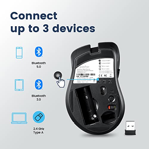 Perixx PERIMICE-611 Mouse portatile senza fili con...