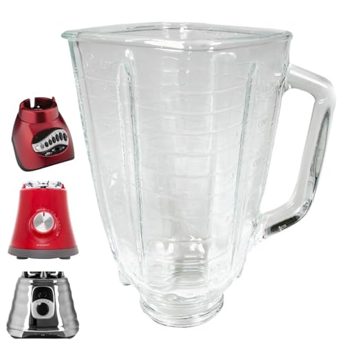 Jarra de Vidro sem Tampa para Liquidificadores Oster Clássicos Osterizer Clássicos BLSTBG4655B Prime