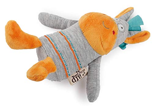All For Paws 4721 Big Squeak Pups Brinquedo Pelúcia para Cachorro, Cinza/Laranja