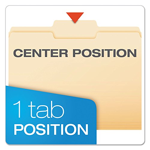 Pendaflex File Folders, Letter Size, Manila, 1/3 Cut, 100/BX (752 1/3-2) - Thumbnail 4