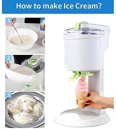 Eismaschine 1000Ml Softeismaschine Kücheneisautomatik Mini Fruchteismaschine Softeis Einfache EIN-Knopf-Bedienung – Bild 5