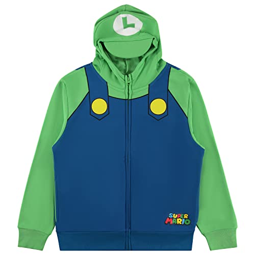 Nintendo Sweat à capuche Mario et Luigi pour homme - Costume de jeu vidéo classique pour cosplay, chiné, X-Large