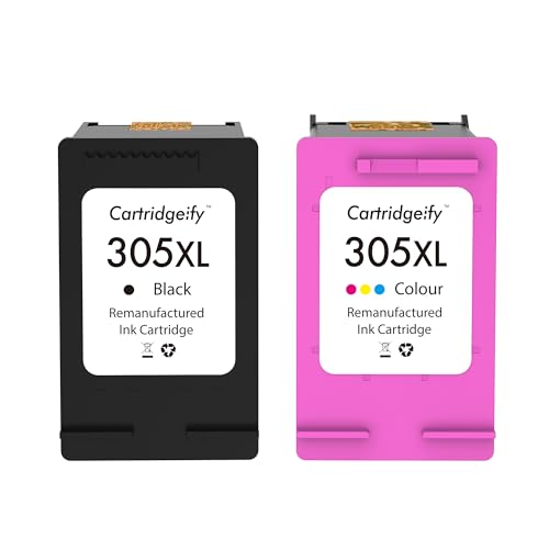 Cartridgeify 305 XL Druckerpatrone Kompatibel mit HP 305 305XL Patrone Multipack (Schwarz, Tri-color), für Envy 6010 6010e 6020 6020e 6022 6022e 6030 6030e 6032 6032e 6420 Envy Pro 6420 6422 6430 6432