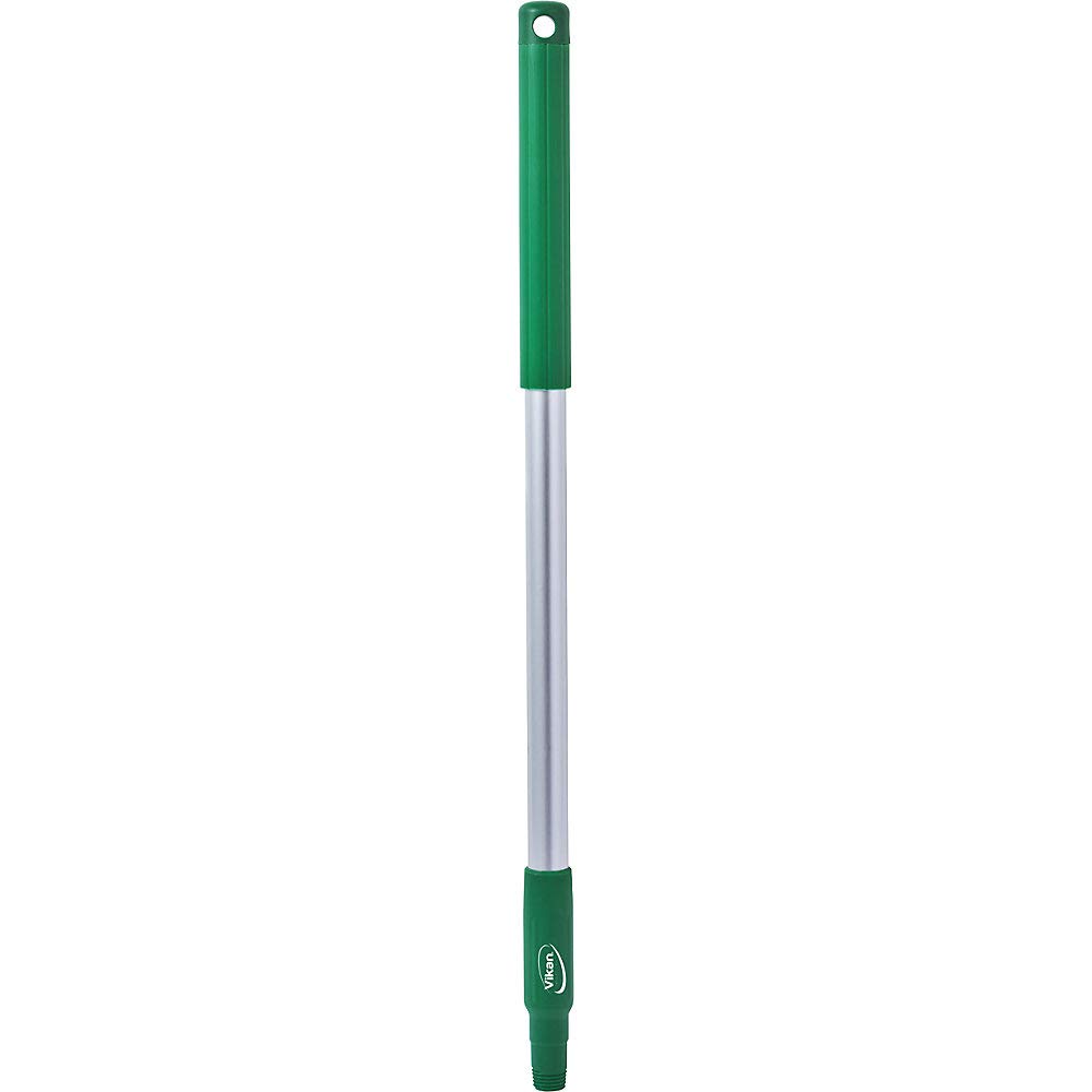 Vikan 29812 26" Aluminum Handle with Threaded Tip, 1-7/32" Diameter, Green