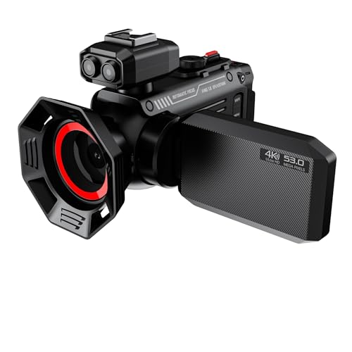 Caméra vidéo numérique vlogging 4K avec batterie 2500 mAh pour filmer sans limite