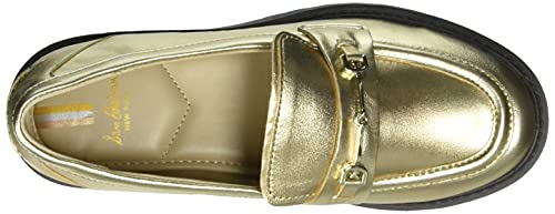 Sam Edelman Girls Tully Mini Loafer, Gold Leaf, 4 Big Kid
