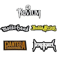Masktore - Parches de metal pesado, 5 unidades, para planchar,