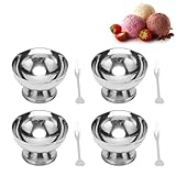 Per ogni occasione: le coppe per gelato in acciaio inossidabile sono adatte per l'uso quotidiano in famiglia, nonché per picnic, buffet, compleanni, barbecue, matrimoni, catering per cocktail, hotel, ristoranti e altre occasioni.