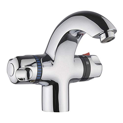 Mitigeur thermostatique anti-brûlure à poignée unique pour lavabo