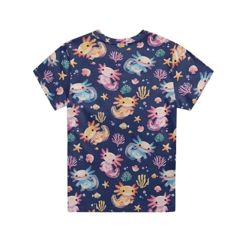 Image of Renewold Kids Novelty T-Shirt for Girls Boys Short Sleeve Crewneck Summer Tee Soft Breathable Graphic Shirt for Age 2-16