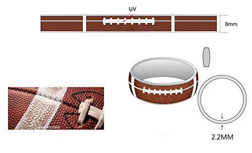 Image of PAMTIER Unisex Spinner Unique NBA Basketball Ring | Stainless Steel, Outdoor Sport Band, Charming Jewelry