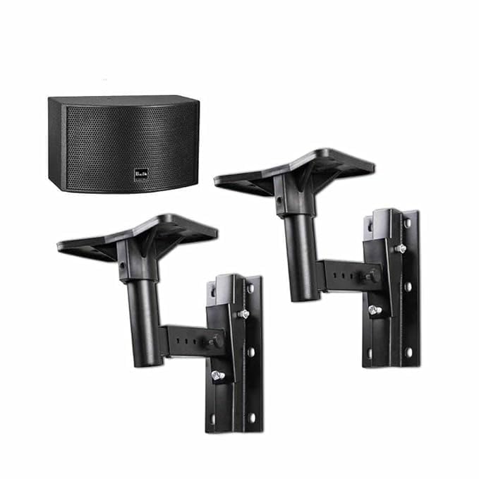 Image of Audiovan Speaker Wall Mount /Speaker Wall Bracket /Universal Sound Bar Bracket (Black, SPS-502)