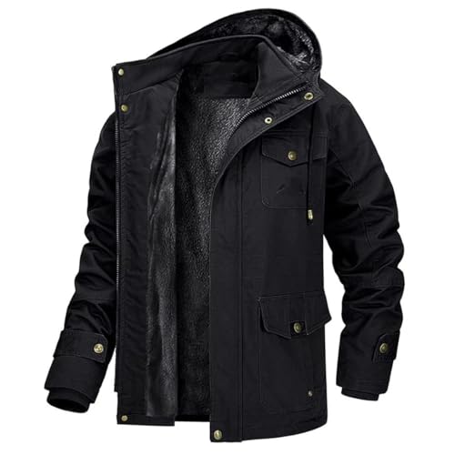 Veste pour homme chaude de travail amovible noire L