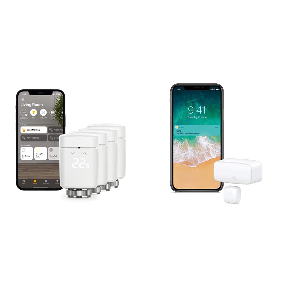 Eve Smart Heating Set (Eve Thermo 4-Pack + Eve Door u0026 Window) : Amazon.de:  DIY u0026 Tools