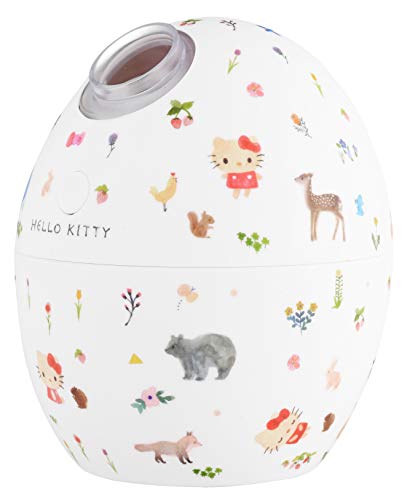 グリーンハウス ハローキティUSB加湿器 たまご形 卓上 静音 超音波式 GH-UMSEL-KT