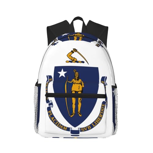 Sac à dos avec poches multiples et ultra léger, modèle noir Massachusetts One Size