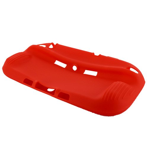 Skque Silicone Gel Protection Case Cover for Nintendo Wii U Gamepad, Red