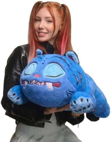 Kpop Demon Hunters 18-inch Sleeping Derpy Tiger - Ultra-Soft Collectible Movie Character - Hug-Ready Pillow Plush for Fans & Collectors - Ages 6+
