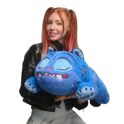 Kpop Demon Hunters 18-inch Sleeping Derpy Tiger - Ultra-Soft Collectible Movie Character - Hug-Ready Pillow Plush for Fans & Collectors - Ages 6+
