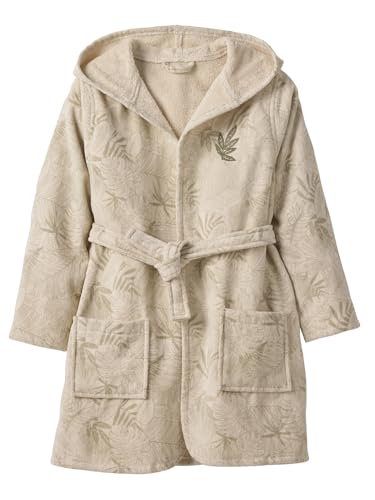 VERTBAUDET Peignoir de bain enfant GREEN JUNGLE, avec coton recyclé vert imprimé 6A