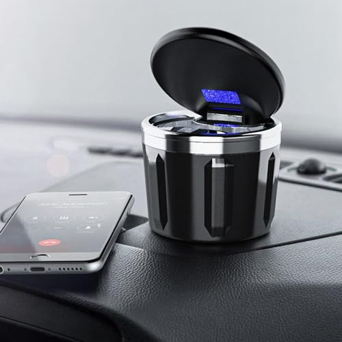 Cinzeiro à prova de cheiro de carro - Cinzeiro automotivo Cinzeiro portátil sem fumaça LED | Mini la