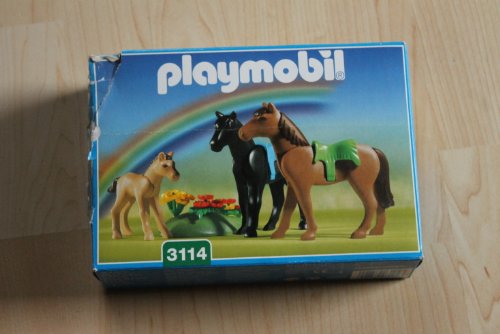Preisvergleich Produktbild PLAYMOBIL® 3114 - 2 Pferde und Fohlen