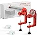 Tabletop Gift Wrapping Tool with Tape Dispenser–2 Pack Adjustable Wrapping Paper Table Clamps with 2 Tapes–Perfect for Christmas, Holidays, and Crafting