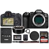 Canon EOS R6 Mark III Mirrorless Camera (Body Only) with Mount Adapter EF-EOS R + SanDisk Extreme PRO 128GB Memory Card (9pc Bundle)