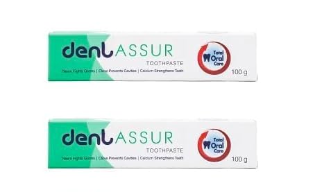 Dent.asur Total Oral Care Toothpaste | Neem, Clove & Calcium Formula | Teeth & Gum Protection | Fresh Breath | Pack of 2 (100g Each)-image-37