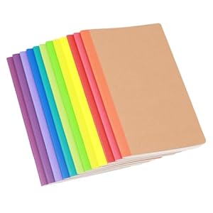 12 Pack A5 Notebooks Bulk, Kraft Co...