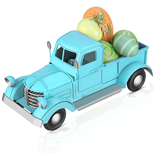 Chivao-1-Pcs-Easter-Vintage-Truck-Decor-Vintage-Farmhouse-Truck-Spring-Handmade-Easter-Decorations-for-Home-Table-Kitchen-Blue