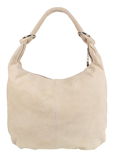Image of Girly HandBags Womens Hobo Italian Suede Genuine Leather Shoulder Bag