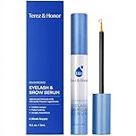 Terez & Honor Natural Eyelash Growth Enhancer and Brow Serum for Long Luscious Lashes and Eyebrows (Lash Serum - 3 mL)