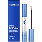 Terez & Honor Natural Eyelash Growth Enhancer and Brow Serum for Long Luscious Lashes and Eyebrows (Lash Serum - 3 mL)