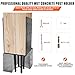 ITeVe.GD 2pcs Wet Concrete Post Anchors,6x6 6x8 Mailbox Post Protector Brackets,Heavy Duty Sttel Solid Rebar Wood Fence Post Base with Screws