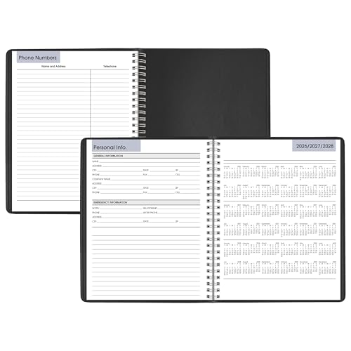 Image of AT-A-GLANCE 2027 Planner, Weekly, 7 inch x 8.75 inch, Column-Style, DayMinder, Black (G5900027)