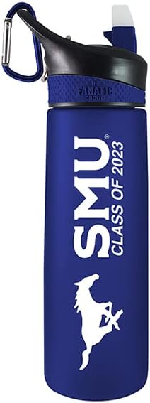 The Fanatic Group Southern Methodist University Class of 2023 24 oz Frosted Sport Bottle - Blue