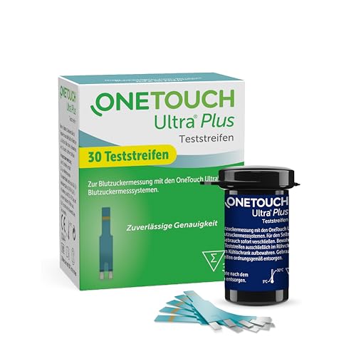 OneTouch Ultra Plus Blutzuckerteststreifen I 30 Stück I 1 Packung I zur Blutzucker-Messung bei Diabetes (Zucker-Krankheit)