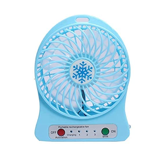 Image of DAYBETTER Portable Mini USB Pocket Fan 3-Level Speed Adjustable Electric Cooling Desktop Fan with Rechargeable Battery